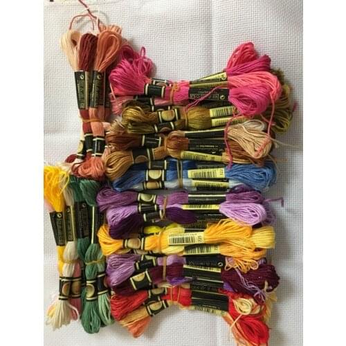 Cxc threads DIY 50~300 Assorted Colors Egyptian Cotton Embroidery Cross Stitch Thread Set