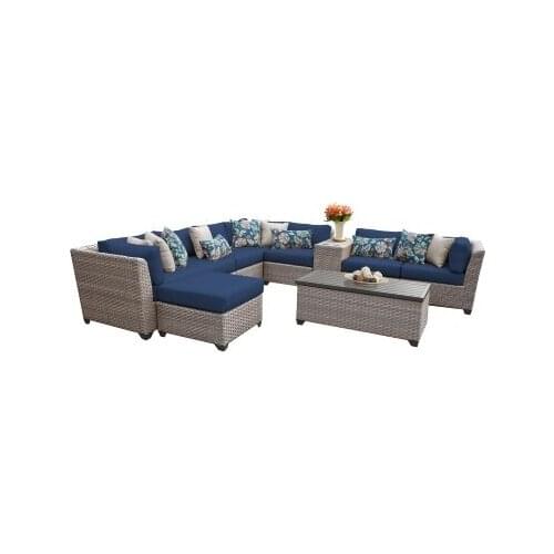New arrival quality garden furniture simple sofas rattan sofa set 7 seater for sale