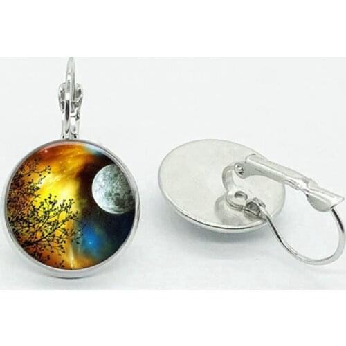 Full Moon Charm Tree Of Life Pendant Pendant Earrings Fashion Women Wedding Party Jewelry Girl Pendant Earrings For Friends