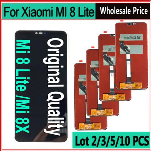 10 Piece/lot Original LCD for Xiaomi Mi8 Lite/ Mi 8X LCD Display Screen Touch Digitizer Assembly LCD Display Repair Parts