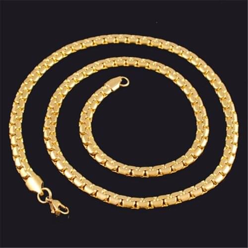 Necklace Mens Hip Hop Rock Stainless Steel Chains Fashion Gold Necklace Steel Best Friends Long Necklace Jewelry 2020 Wholesale