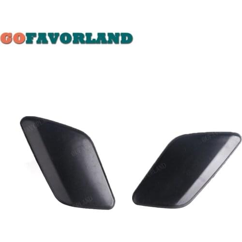 Pair Left Right Front Bumper Headlight Washer Nozzle Cover Unpainted 39802681 39802699 For Volvo S60 2011 2012 2013