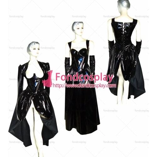 O Dress The Story Of O With Bra Black Pvc Dress Cosplay Costume Tailor-made[G348]