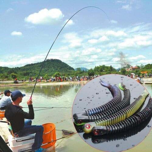 Random Color Soft Insect Lure Root Bait Soft Insects Insect Bait Factory bait Bait Fishing Fake Simulation Wholesale Bionic F2Y0