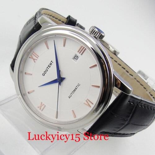 Luxury New Rrrival CORGEUT Automatic Mens Watch Sapphire Glass Date Adjustment Miyota Movement