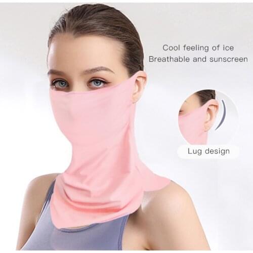 Screen Ice Silk Mask Cover Face Towel To Prevent Ultraviolet Breathable Thin Section