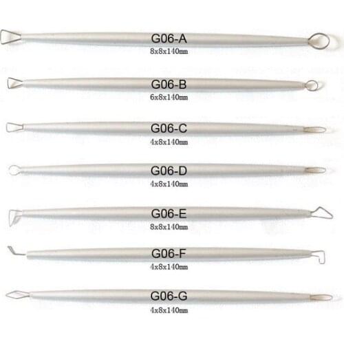 Aluminium handle scrapers,tool supplies categories,polymer clay tools,7pcs/set