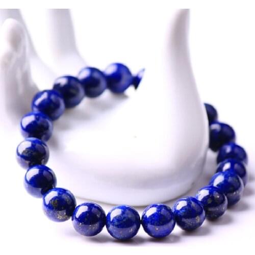 Jewelry Natural Afghan Lapis Bracelet 7.5mm.8mm Product Fashion Jewelry