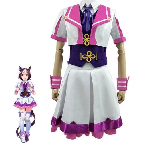 Game Umamusume: Pretty Derby Special Week Cosplay Costume Women Suit Top Vest Coat Skirts Halloween Carnival Uniform Custom Made