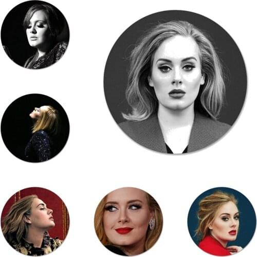 58mm Adele Adkins Icons Pins Badge Decoration Brooches Metal Badges For Clothes Backpack Decoration
