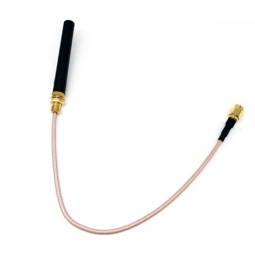 1PC 2.4g WIFI Glue Stick Antenna with SMA male Connector Extension Cable Antenna 3DBi Screw Thread Aerials