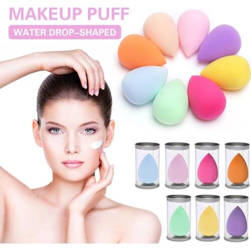 1pcs Water Drop Shape Makeup Sponge Professional Cosmetic Puff for Liquid Foundation Cream Makeup Cosmetic Powder Puff with Box