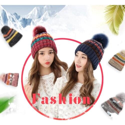 2020 Hat winter Hat for girls Scarf Thick Warm Knitted Hat Winter Riding fashion Hats