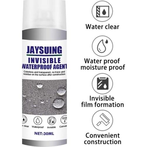 30ml Mighty Sealant Spray Permeable Invisible Waterproof Agent Bathroom Outdoor Tile Waterproof Coating Leak-trapping Repair
