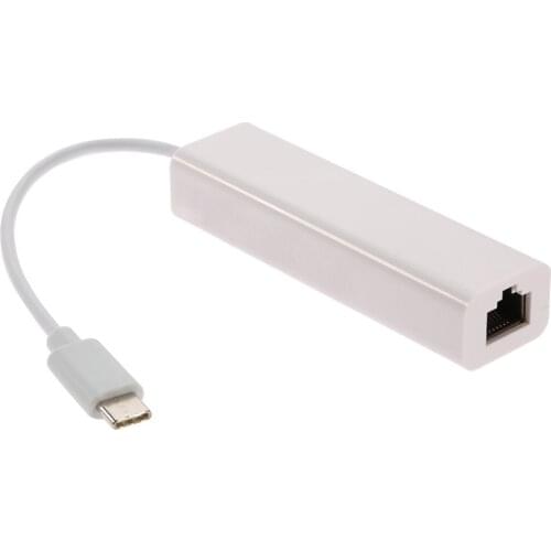 USB-C Type C USB 3.1 Male to 100M Ethernet Network LAN Adapter for Apple Laptop & Laptop PC
