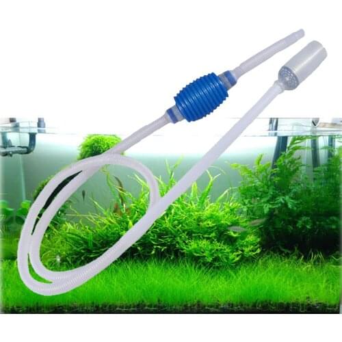 Aquarium Gravel Cleaner Vacuum Handheld Siphon Pump With Filter Nozzle Fish Tank Water Changer Air Pump Cleaning Accessories #P3