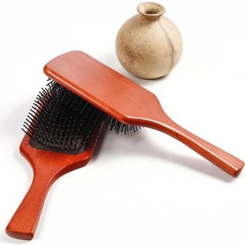 ROUFEI Wood Comb Prevent Hair Loss Styling Tools Barber Accessories hair Salon Hairdressing Wholesale Men Women Massage Comb