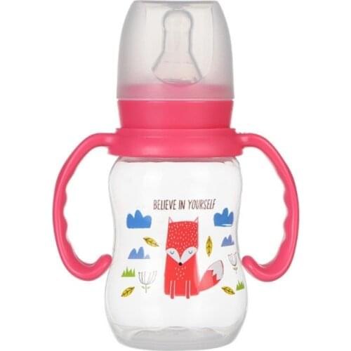 240ml Baby Silicone Milk Feeding Bottles With Handle Gift Infant Drinking Water Bottle Kids Cup