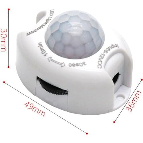 Motion Sensor Light Switch 5V 12V PIR Motion Sensor DC Movement Detector Activated Timer Automatic Switch ON OFF for LED Strip