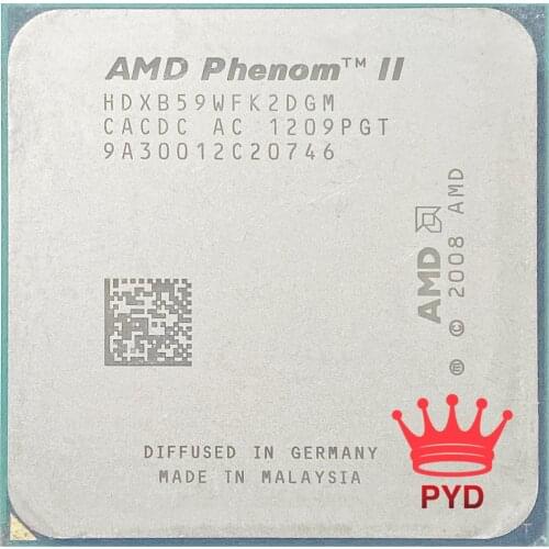 AMD Phenom II X2 B59 3.4 GHz dual-core CPU Processor HDXB59WFK2DGM Socket AM3