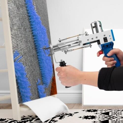 Electric Carpet Tufting Gun Hand Carpet Weaving Flocking Machines Cut Pile or Loop Pile