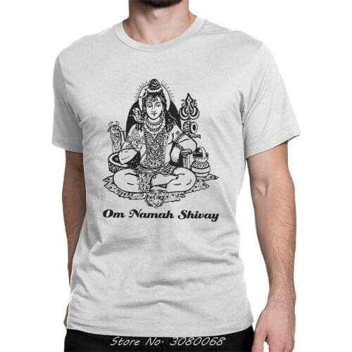 Indian God Shiva Funny T-Shirt For Men Short Sleeve Tops Gift Tee Shirt Summer Cotton O-neck T-shirts Streetwear