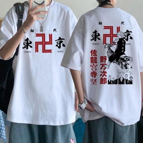 2021 Japanese Anime Tokyo Revengers Graphic T Shirt Men Manga Harajuku Tshirt