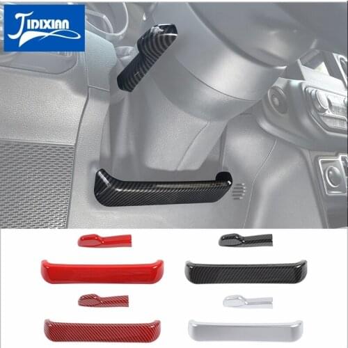 JIDIXIAN Car Steering Wheel Height Adjustment Decoration Cover for Jeep Wrangler JL Gladiator JT 2018-2021 Interior Accessories