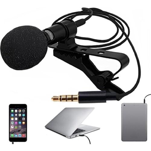 Changba All People Karaoke Collar Clip Mini Microphone Computer Network Omnidirectional Recording Wired Capacitor Phone Mic