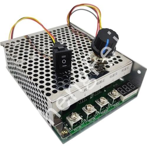 DC motor speed controller forward rotation and reverse rotation two-way switch digital display positioning 12v24V36V48V60A