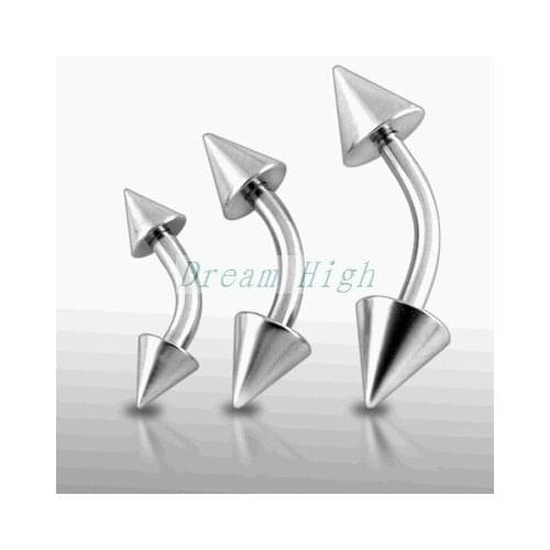 Cone Eyebrow ring pircing 316L surgical steel fashion Body piercing Jewelry 200pcs/lot Promotional Gift 16G High