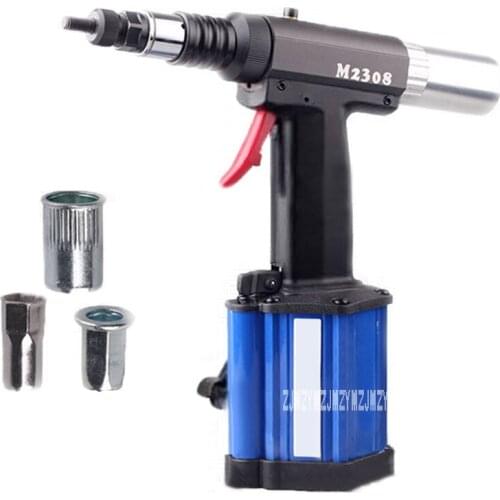 M2308 Nut Rivet Gun Industrial Grade Riveting Tool Pneumatic Rivet Nut Gun Automatic Riveting Rivet Nut Tool M3-M8 0.5-0.7M 1/4"