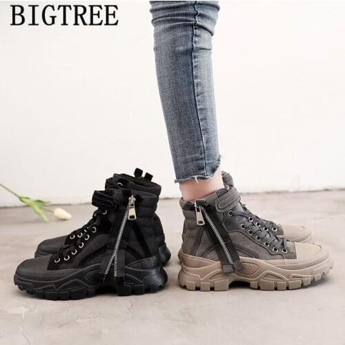 Chunky Boots Black Boots Ankle Boots For Women Autumn Women Shoes Botines Mujer 2020 Buty Damskie Bayan Ayakkabi Ботинки Женские