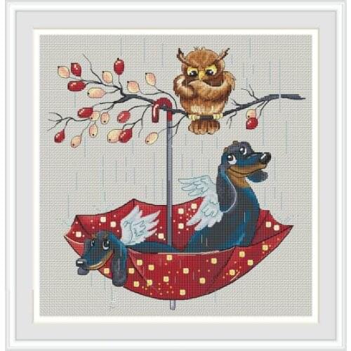 Grey fabric Cross Stitch Kit Packages Counted Cross-Stitching Kits New Pattern NOT PRINTED Cross stich Painting Set