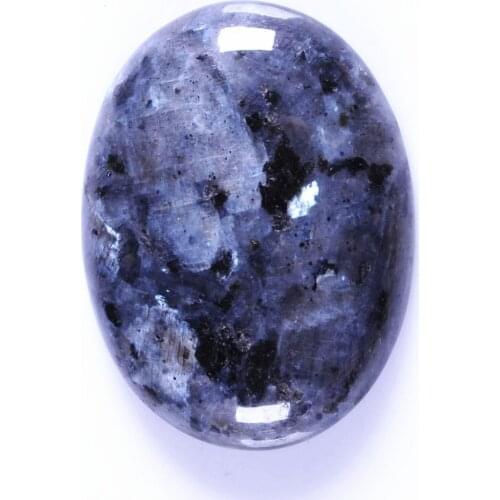 Wholesale 1pcs Natural Black Labradorite Bead Cabochon 30x40mm Oval Beads Cabochon Pendant,Oval Gem Cabochon For Jewelry making