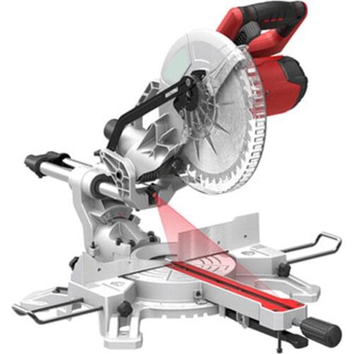 10 Inch Saw Aluminum Machine Tie Bar Miter Saw High Precision Multifunctional Wood Aluminum 45 Degree Cutting Machine