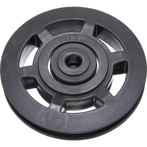 Durable ABS Material Universal 95mm Black Wearproof Bearing Pulley Wheel Cable Gym Sports Equipment Part