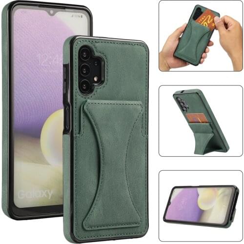 For Samsung Galaxy A72 A52 A71 A51 A42 A32 A12 A21S A30S A50S A20 Case Luxury Slim Fit Leather Card Slots Shockproof Stand Cover