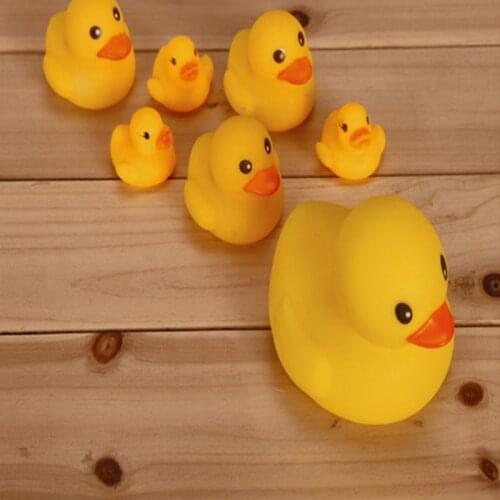 Rubber Duck Baby Shower Water Bathing Toys For Baby Kids Children Birthday Gift Classic Home Decoration Ornaments