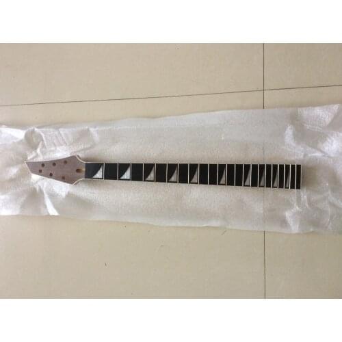 Carved electric guitar parts neck , ebony fretboard 22 frets 648 mm scale