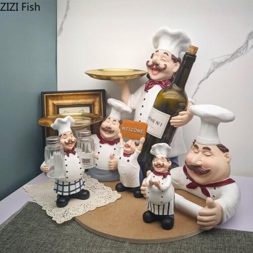 Modern Resin Chef Crafts Ornaments Multifunctional Storage Tray Abstract Figure Sculpture Statuette Gift Modern Home Decoration