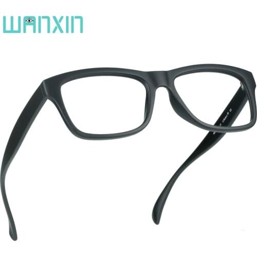 WANXIN Unbreakable Plastic Blue Light Blocking Glasses,Oval Computer Reading Glasses,Transparent Lens