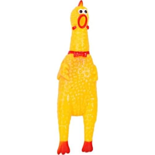 Funny Design Non-Toxic Screaming Rubber Chicken Squeeze Toys Sound Toy Children Adult Stree Relief Shrilling Chicken Toys