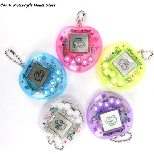 1 PC Auto Key Chain Pets Toy Tiny Game Game Random 1 Virtual Cyber Nostalgic Pet 5*6 CM(2*2.4 IN)