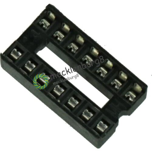 10pcs DIP 14 pins IC Socket Adaptor Adapter Solder Type Socket DIP-14