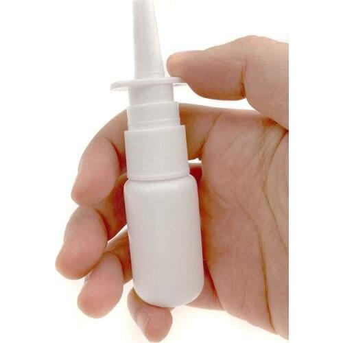 100pcs/lot 20ml nasal spray bottle with nasal spray pump/cap, plastic 20ml nasal spray bottles with sprayer pump and cap