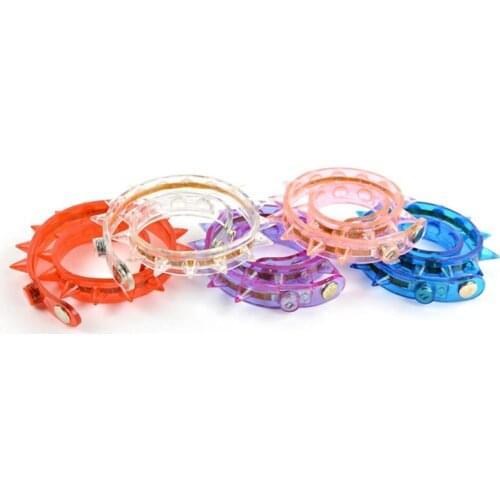 100pcs/lot Fashion Punk Style Rivet Led Flash Glow Necklace Light Up Party Toys Concert Costume Prop Free Shipping ZA3974