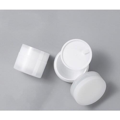 15/30/50/100g White Jade Cream Bottle With Lids Refillable Empty Cosmetic Double-layer Liner Cream Bottle Travel Bottle
