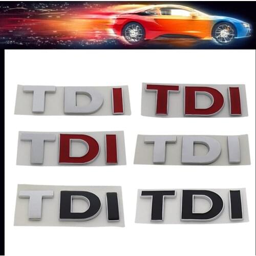 3D Premium Turbo Direct Injection TDI car Hood Fender trunk Rear Decal Emblem Badge Sticker for Golf JETTA PASSAT MK4 MK5 MK6