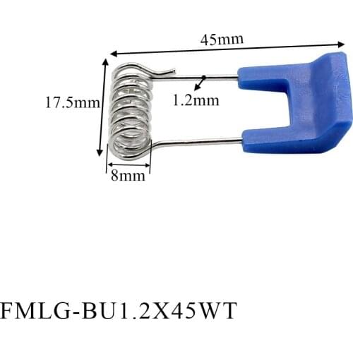 4pcs Manufacture blue plastic rubber coated ceiling steel springs clips for recessed lighting